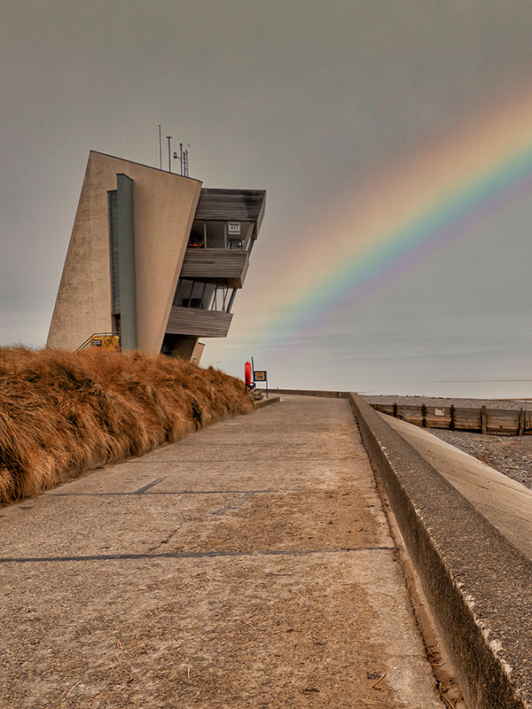 Rossall Point Watch Tower on Fleetwood sea front